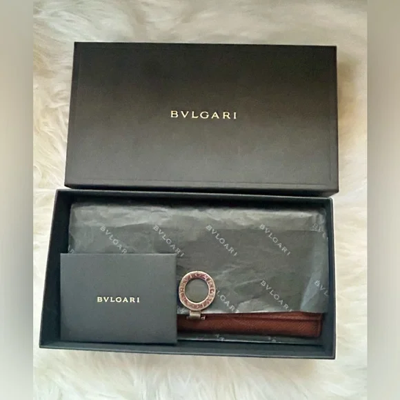 BVLGARI Long Leather Wallet Full Inclusion - Picture 7 of 15